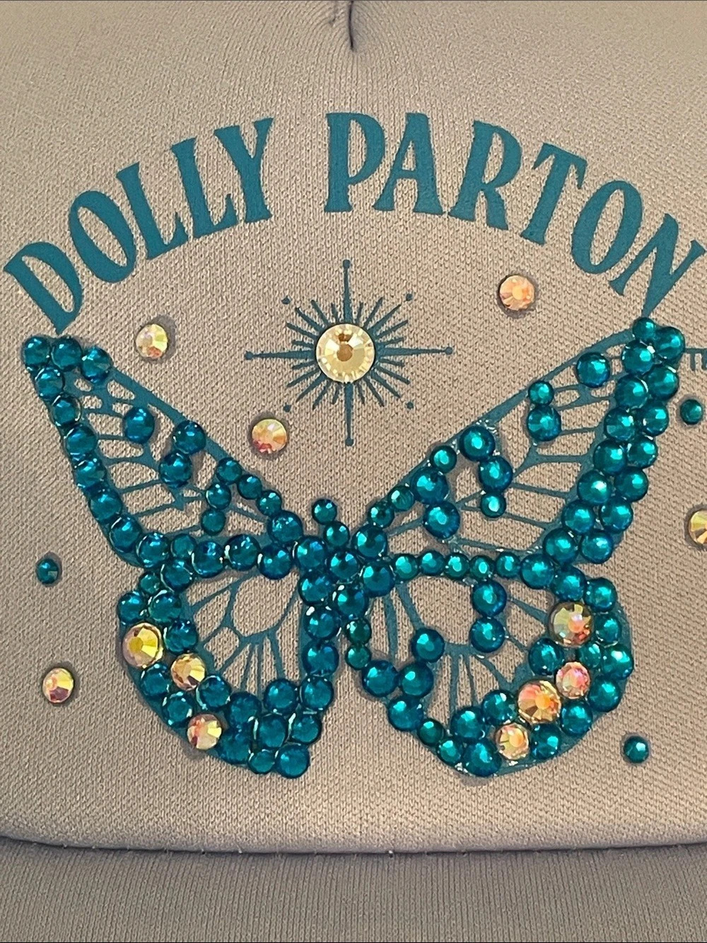 Dolly Parton butterfly trucker hat in Purple One Size New